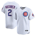 Punc C.Cubs #2 Nico Hoerner Player White Limited Home Game Stitched Jerseys