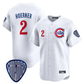 Punc C.Cubs #2 Nico Hoerner Player White Vapor Premier Limited Home Stitched Jerseys