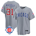Punc C.Cubs #31 Greg Maddux Player Gray 150th Anniversary Home Game Stitched Jerseys