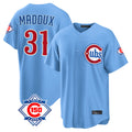 Punc C.Cubs #31 Greg Maddux Player Light Blue 150th Anniversary Home Game Stitched Jerseys