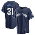 Punc C.Cubs #31 Greg Maddux Player Navy City Connect Home Game Stitched Jerseys