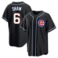 Punc C.Cubs #6 Matt Shaw Player Black Fashion Out Game Stitched Jerseys