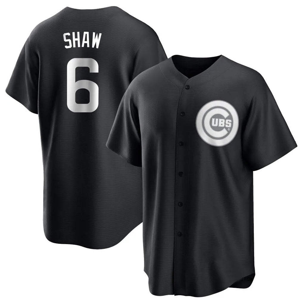 Punc C.Cubs #6 Matt Shaw Player Black Game Stitched Jerseys