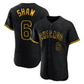 Punc C.Cubs #6 Matt Shaw Player Black Snake Skin City Limited Elite Home Game Stitched Jerseys