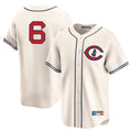 Punc C.Cubs #6 Matt Shaw Player Cream Field of Dreams Limited Home Game Stitched Jerseys