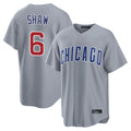 Punc C.Cubs #6 Matt Shaw Player Gray Home Game Stitched Jerseys
