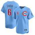 Punc C.Cubs #6 Matt Shaw Player Light Blue Limited Home Stitched Jerseys