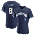 Punc C.Cubs #6 Matt Shaw Player Navy City Connect Limited Elite Home Stitched Jerseys