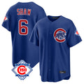 Punc C.Cubs #6 Matt Shaw Player Royal 150th Anniversary Home Game Stitched Jerseys
