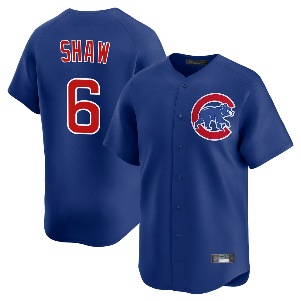 Punc C.Cubs #6 Matt Shaw Player Royal Limited Home Stitched Jerseys
