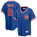 Punc C.Cubs #6 Matt Shaw Player Royal T-shirt Cooperstown Collection Limited Stitched Jerseys