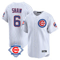 Punc C.Cubs #6 Matt Shaw Player White 150th Anniversary Limited Home Game Stitched Jerseys