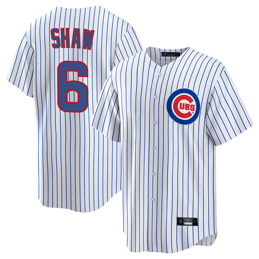 Punc C.Cubs #6 Matt Shaw Player White Game Home Stitched Jerseys