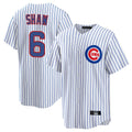Punc C.Cubs #6 Matt Shaw Player White Game Home Stitched Jerseys