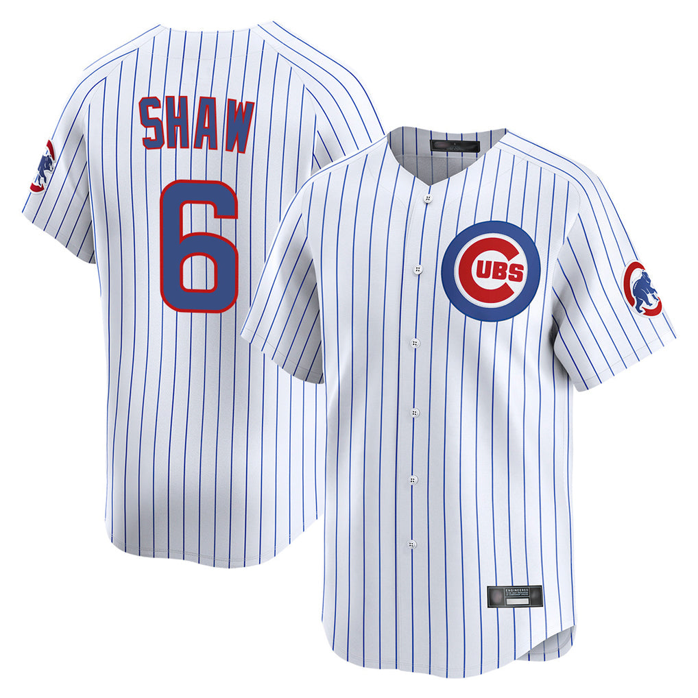 Punc C.Cubs #6 Matt Shaw Player White Limited Home Game Stitched Jerseys