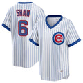 Punc C.Cubs #6 Matt Shaw Player White T-shirt Cooperstown Collection Limited Stitched Jerseys
