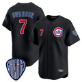 Punc C.Cubs #7 Dansby Swanson Player Black Vapor Premier Limited Home Stitched Jerseys