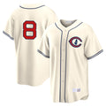 Punc C.Cubs #8 Ian Happ Player Cream Field of Dreams Home Game Stitched Jerseys
