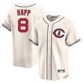 Punc C.Cubs #8 Ian Happ Player Cream Field of Dreams Limited Home Game Stitched Jerseys