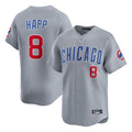Punc C.Cubs #8 Ian Happ Player Gray Road Limited Home Stitched Jerseys