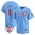 Punc C.Cubs #8 Ian Happ Player Light Blue 150th Anniversary Limited Home Stitched Jerseys