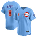 Punc C.Cubs #8 Ian Happ Player Light Blue Limited Home Stitched Jerseys