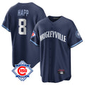 Punc C.Cubs #8 Ian Happ Player Navy 150th Anniversary City Connect Home Game Stitched Jerseys