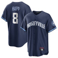 Punc C.Cubs #8 Ian Happ Player Navy City Connect Home Game Stitched Jerseys