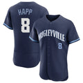 Punc C.Cubs #8 Ian Happ Player Navy City Connect Limited Elite Home Stitched Jerseys