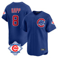Punc C.Cubs #8 Ian Happ Player Royal 150th Anniversary Limited Home Stitched Jerseys
