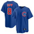 Punc C.Cubs #8 Ian Happ Player Royal Home Game Stitched Jerseys