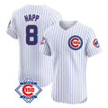 Punc C.Cubs #8 Ian Happ Player White 150th Anniversary Limited Elite Home Game Stitched Jerseys