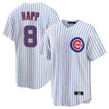 Punc C.Cubs #8 Ian Happ Player White Game Home Stitched Jerseys