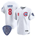 Punc C.Cubs #8 Ian Happ Player White Vapor Premier Limited Home Stitched Jerseys