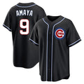 Punc C.Cubs #9 Miguel Amaya Player Black Fashion Out Game Stitched Jerseys