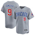 Punc C.Cubs #9 Miguel Amaya Player Gray Road Limited Home Stitched Jerseys