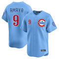 Punc C.Cubs #9 Miguel Amaya Player Light Blue Limited Home Stitched Jerseys