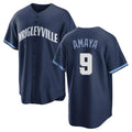 Punc C.Cubs #9 Miguel Amaya Player Navy City Connect Home Game Stitched Jerseys