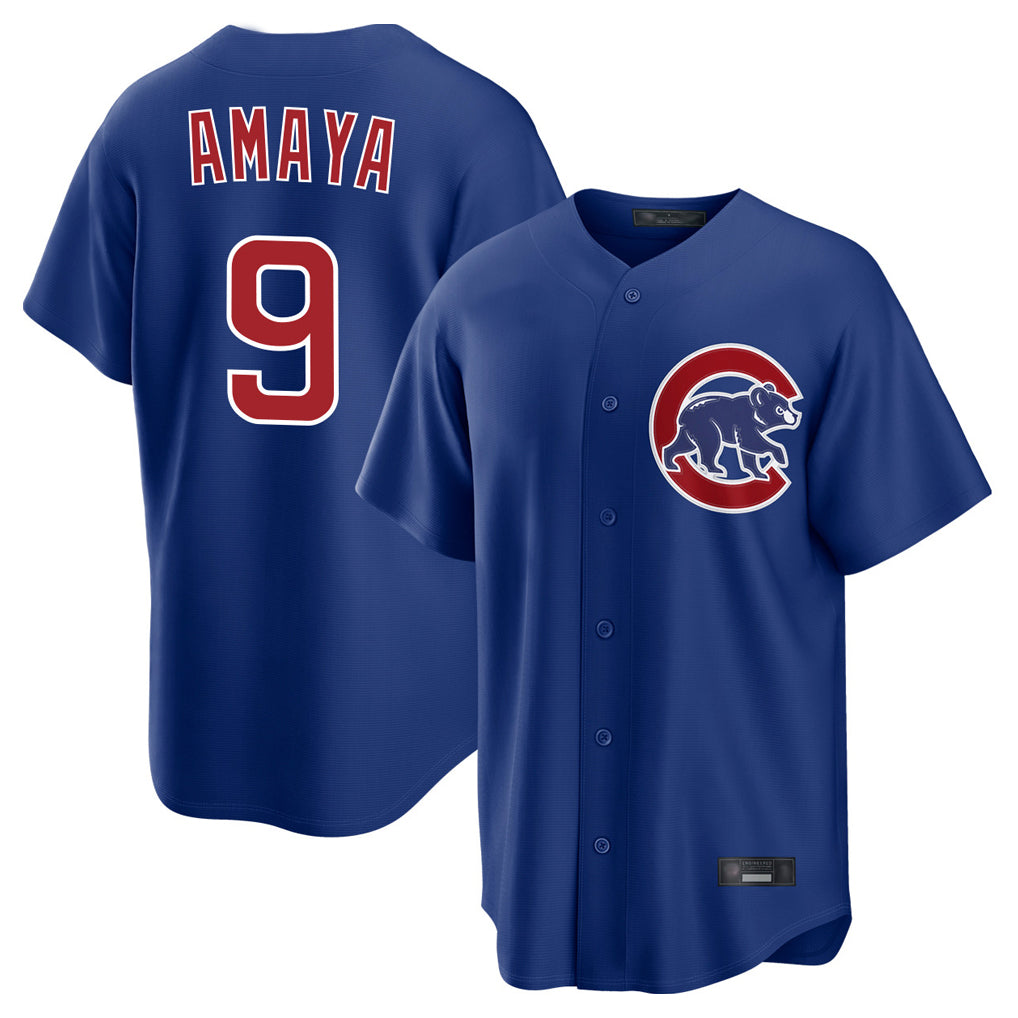 Punc C.Cubs #9 Miguel Amaya Player Royal Home Game Stitched Jerseys