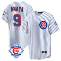 Punc C.Cubs #9 Miguel Amaya Player White 150th Anniversary Home Game Stitched Jerseys