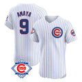 Punc C.Cubs #9 Miguel Amaya Player White 150th Anniversary Limited Elite Home Game Stitched Jerseys