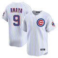 Punc C.Cubs #9 Miguel Amaya Player White Limited Home Game Stitched Jerseys