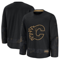 Punc C.Flames Black 2024 Military Appreciation Practice Jerseys