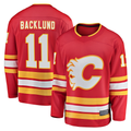 Punc C.Flames #11 Mikael Backlund Red Home Breakaway Player Jerseys