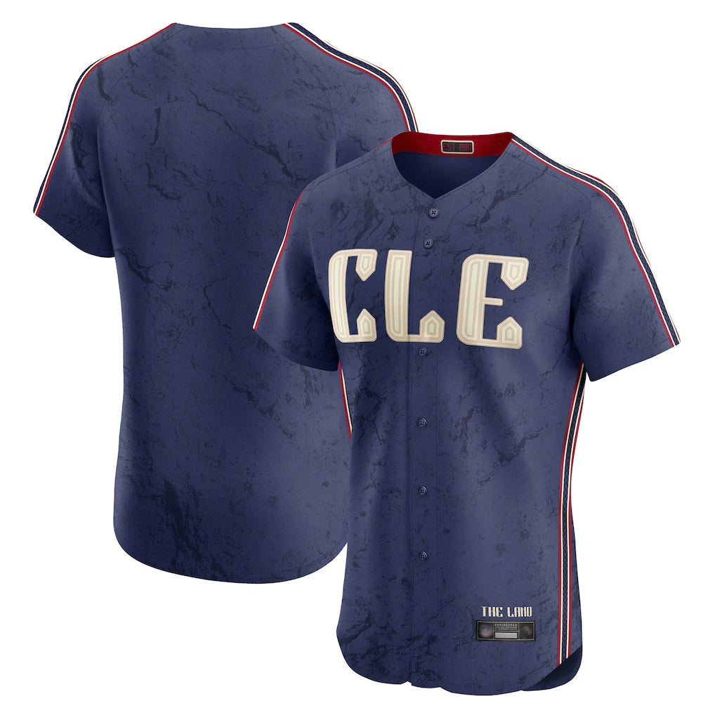 Punc C.Guardians Navy City Connect Limited Elite Home Blank Player Stitched Jerseys