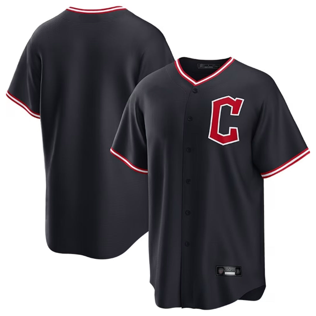 Punc C.Guardians Navy Home Game Blank Player Stitched Jerseys