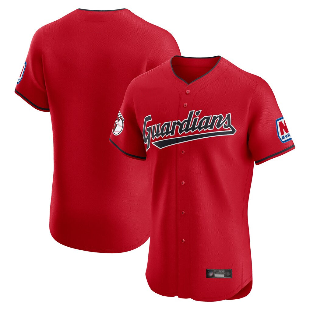 Punc C.Guardians Red Limited Elite Home Blank Player Stitched Jerseys