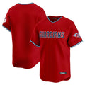 Punc C.Guardians Red Limited Home Blank Player Stitched Jerseys