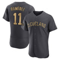 Punc C.Guardians #11 Jose Ramirez Player Charcoal All-Star Limited Elite Home Stitched Jerseys