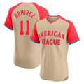 Punc C.Guardians #11 Jose Ramirez Player Cream American League All-Star Limited Elite Home Stitched Jerseys